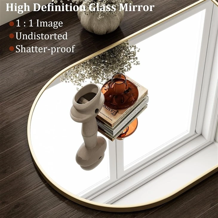 Brass Framed Bathroom Mirror factory